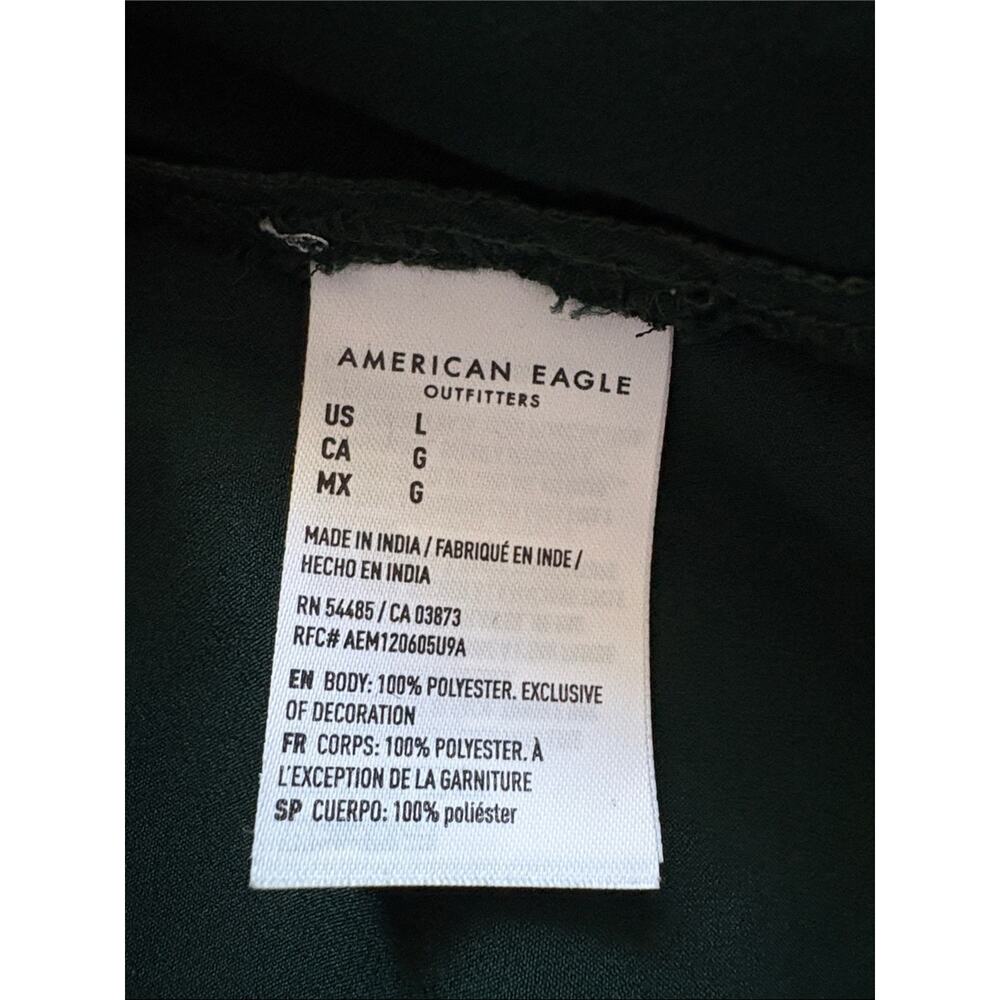 American Eagle Woman’s Forest Green mini dress Size L - Picture 8 of 11